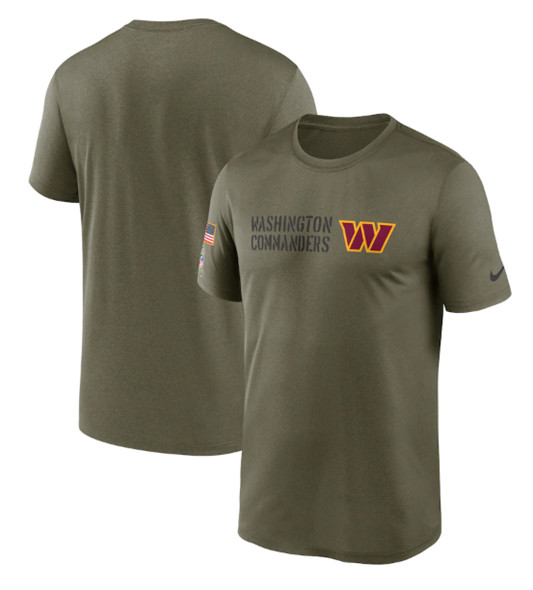 Men's Washington Commanders 2022 Olive Salute to Service Legend Team T-Shirt